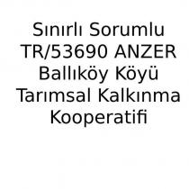 sınırlı sorumlu tr/53690 anzer ballıköy köyü tarımsal kalkınma kooperatifi