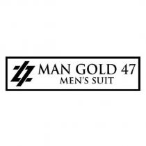 man gold 47 men's suit