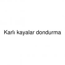 karlı kayalar dondurma