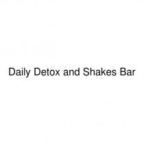 daily detox and shakes bar