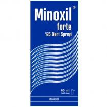 minoxil forte %5 deri spreyi 60 ml (300 doz) minoksidil