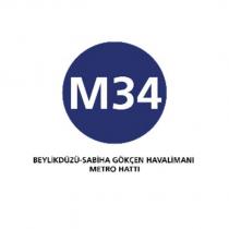 m34 beylikdüzü-sabiha gökçen havalimanı metro hattı