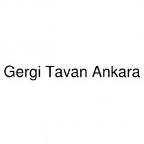 gergi tavan ankara