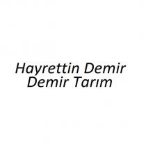 hayrettin demir demir tarım