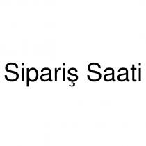 sipariş saati