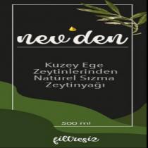 nev'den kuzey ege zeytinlerinden natürel sızma zeytinyağı