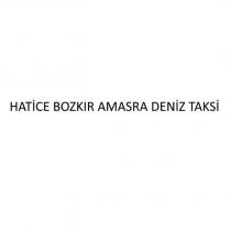 hatice bozkır amasra deniz taksi