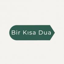 bir kısa dua