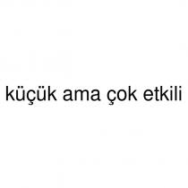 küçük ama çok etkili