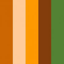renk markası Pantone 1385C, Pantone 713C, Pantone 137C, Pantone 725C, Pantone 364C