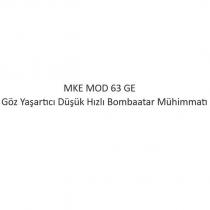 mke mod 63 ge göz yaşartıcı düşük hızlı bombaatar mühimmatı