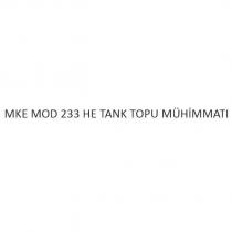 mke mod 233 he tank topu mühimmatı