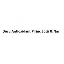 duru antioxidant pirinç sütü & nar