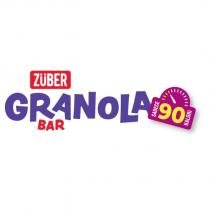 züber granola bar sadece 90 kalori