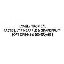 lovely tropical faste lilt pineapple & grapefruit soft drinks & beverages