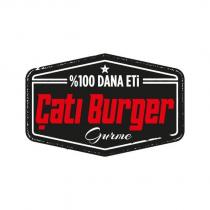 %100 dana eti çatı burger gurme