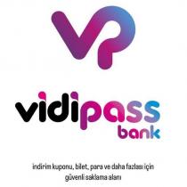 vidipass bank indirim kuponu, bilet, para ve daha fazlası için güvenli saklama alanı