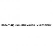 bora tunç ünal btu makina mühendislik