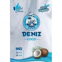 deniz coco best choice 100% organic coco denız coco 1kg 72pcs 25mm