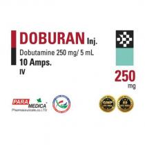 doburan inj. dobutamine 250 mg/ 5 ml 10 amps ıv para medica