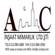 a-c inşaat mimarlık ltd. şti tel: 0 212 884 1880 fax:0 212 884 1938 web:www.a-cinsaat.com mail: info@a-cinsaat.com