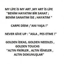 my life is my art,my art is life 