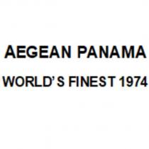 aegean panama world's finest 1974
