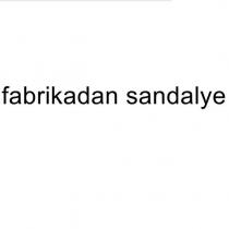 fabrikadan sandalye