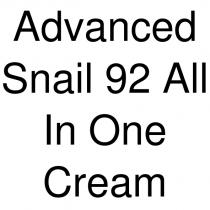 advanced snail 92 all ın one cream