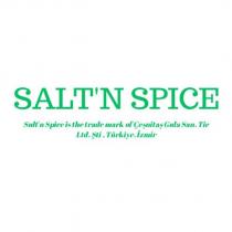 salt'n spice sult'n spice is the trade mark of çeşnitaş gıda san. tic ltd. şti .türkiye izmir