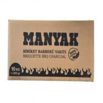 manyak biriket barbekü yakıtı briquette bbq charcoal 10 kg %100