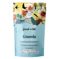 the good wild granola karışık meyveli filizlendirilmiş karabuğday ile mixed fruit with sprouted raw buckwheat net 300 gr glutensiz vegan yüksek lif ilave şeker içermez şehrin yeni yabanı yerli üretim