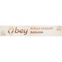 obey burma kadayıf baklava