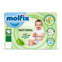 molfix natural anne kucağı gibi rahat organik avokado özü cildin nem dengesini destekler e vitamini organik pamuk yumuşacık dokunuş x3 hızlı emicilik kanal teknolojisi pişiği önler bantlı bez