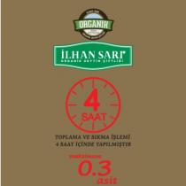 ilhan sarı organik sızma zeytinyağı ilhan sarı organik zeytin çiftliği 4 saat toplama ve sıkma işlemi 4 saat içinde yapılmıştır maksimum 0.3 asit