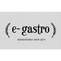 e-gastro aradığınız her şey