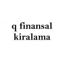 q finansal kiralama