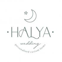 halya wedding personalized custom items