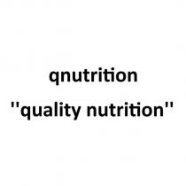 qnutrition ''quality nutrition''