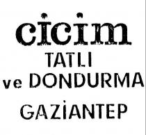 cicim tatli