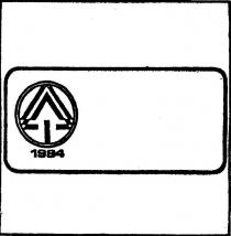 daire içinde amblem 1984