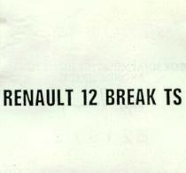 renault 12 break ts