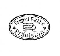 originalrichter pracision ve daire içinde r harfi