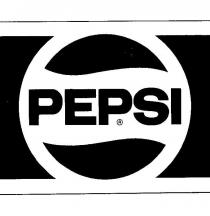 pepsi kelimesi ve daire şekli