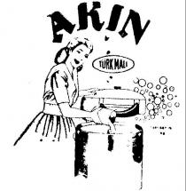 akin- kadin ve çamaşir makinasi şekli