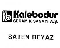 kalebodur kb şekil saten beyaz