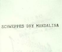 schweppes dry mandalina