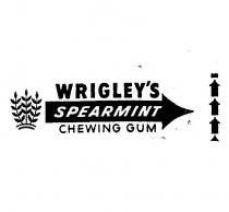wrigley´s spearmint chewing gum