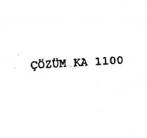 çözüm ka 1100