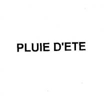 pluie d´ete